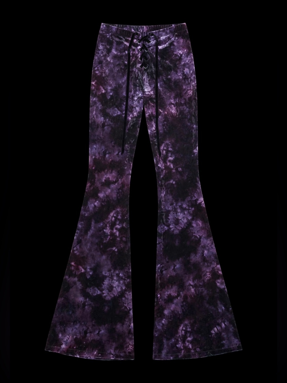 Widow Purple Tie-Dye Flared Bottoms